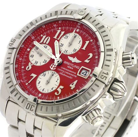 breitling red dial watch